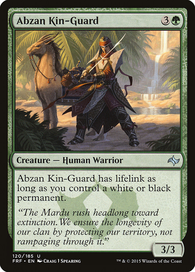 Abzan Kin-Guard 120/185 (Fate Reforged)  - Foil | Good Games Modbury