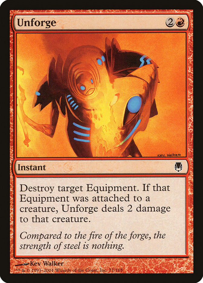 Unforge 71/165 (Darksteel)  - Foil | Good Games Modbury