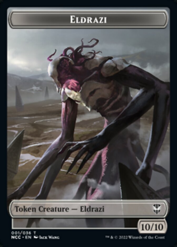 Eldrazi // Human Soldier Double-Sided Token [Streets of New Capenna Commander Tokens] | Good Games Modbury