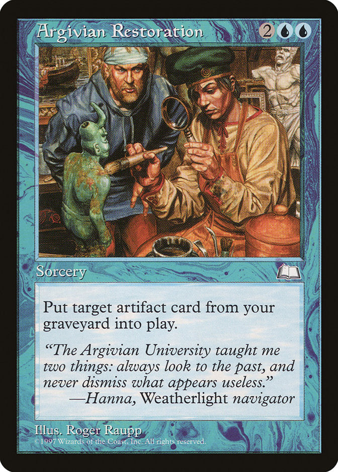 Argivian Restoration [Weatherlight] | Good Games Modbury