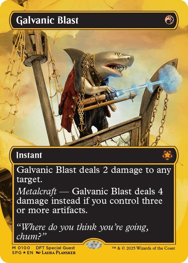 Galvanic Blast 100/0 (Special Guests)  - Borderless First-Place Foil | Good Games Modbury