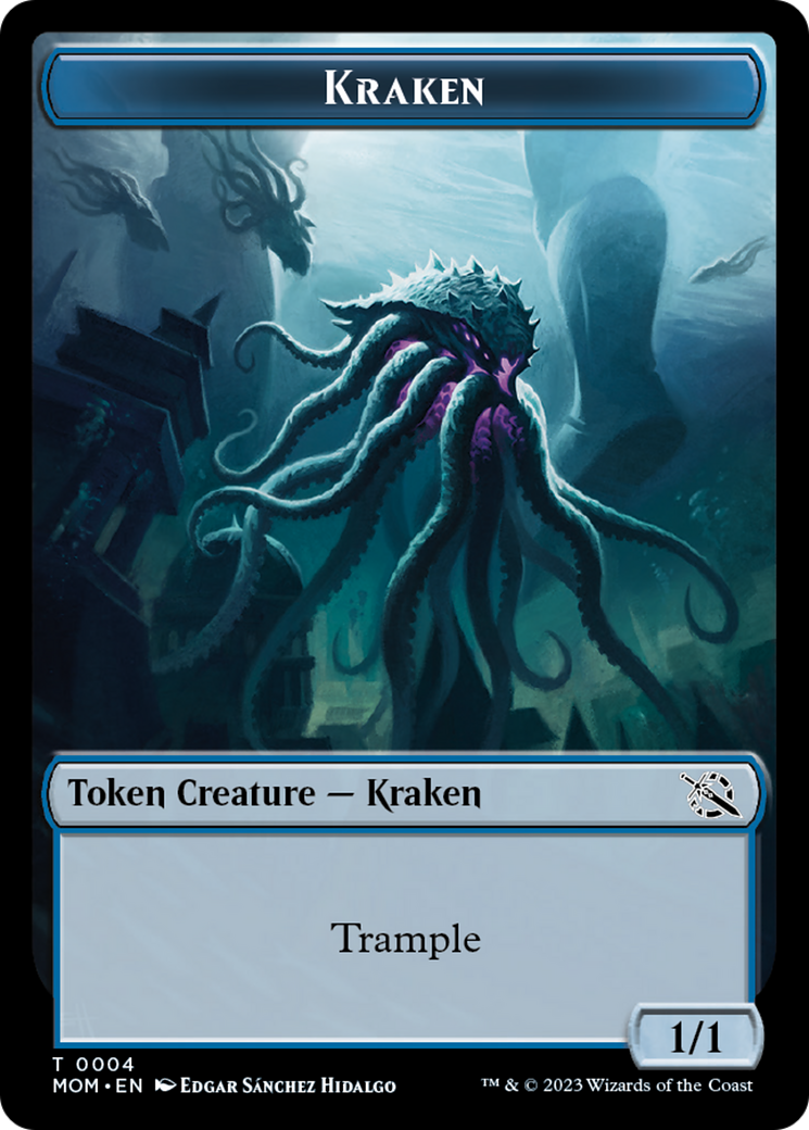 Treasure (21) // Kraken Double-Sided Token [March of the Machine Tokens] | Good Games Modbury