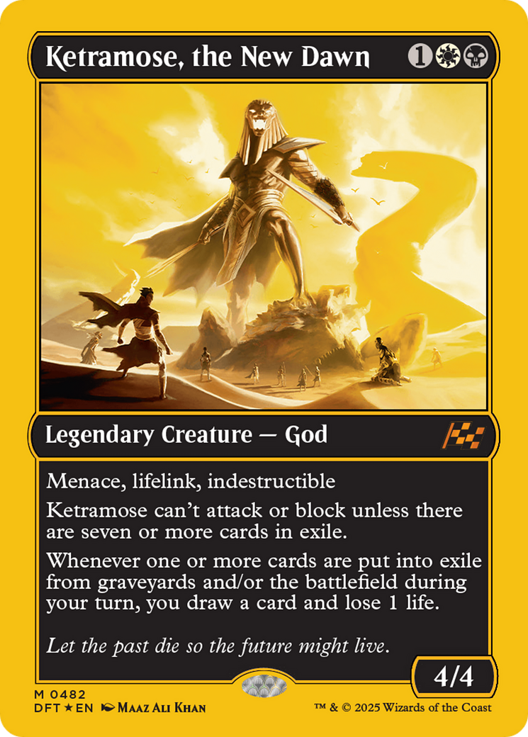 Ketramose, the New Dawn (First-Place Foil) [Aetherdrift] | Good Games Modbury