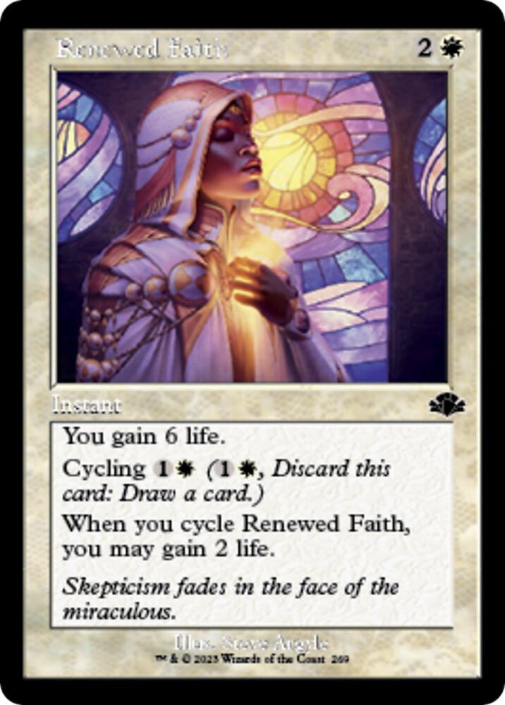 Renewed Faith Retro Frame 269/261 (Dominaria Remastered)  - Foil | Good Games Modbury