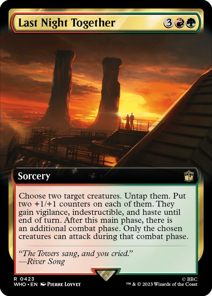 Last Night Together 423/331 (Universes Beyond: Doctor Who)  - Extended Art Foil | Good Games Modbury