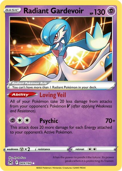 Radiant Gardevoir (069/196) [Prize Pack Series Three] | Good Games Modbury