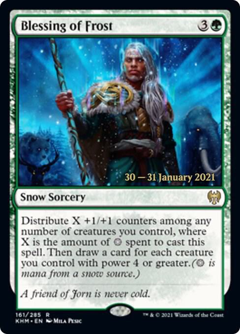 Blessing of Frost 161s/1 (Prerelease Cards)  - Foil | Good Games Modbury