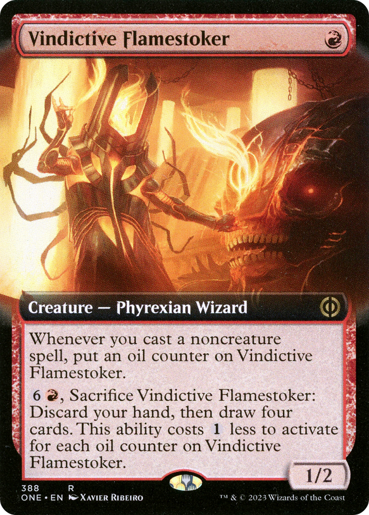 Vindictive Flamestoker (Extended Art) [Phyrexia: All Will Be One] | Good Games Modbury