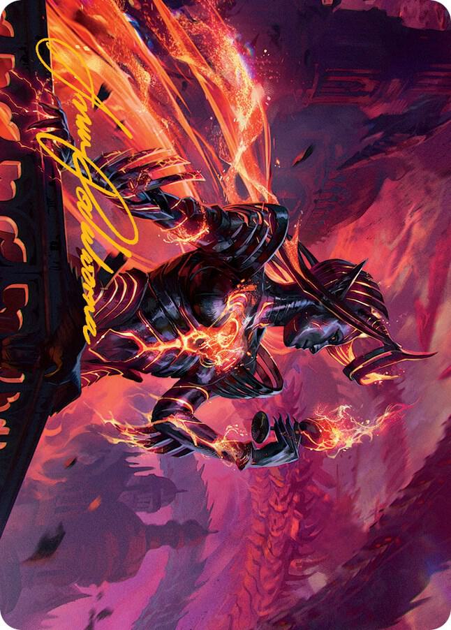 Ayara Furnace Queen Art Card Gold Stamped Signature 21 (Art Series: March of the Machine)  | Good Games Modbury