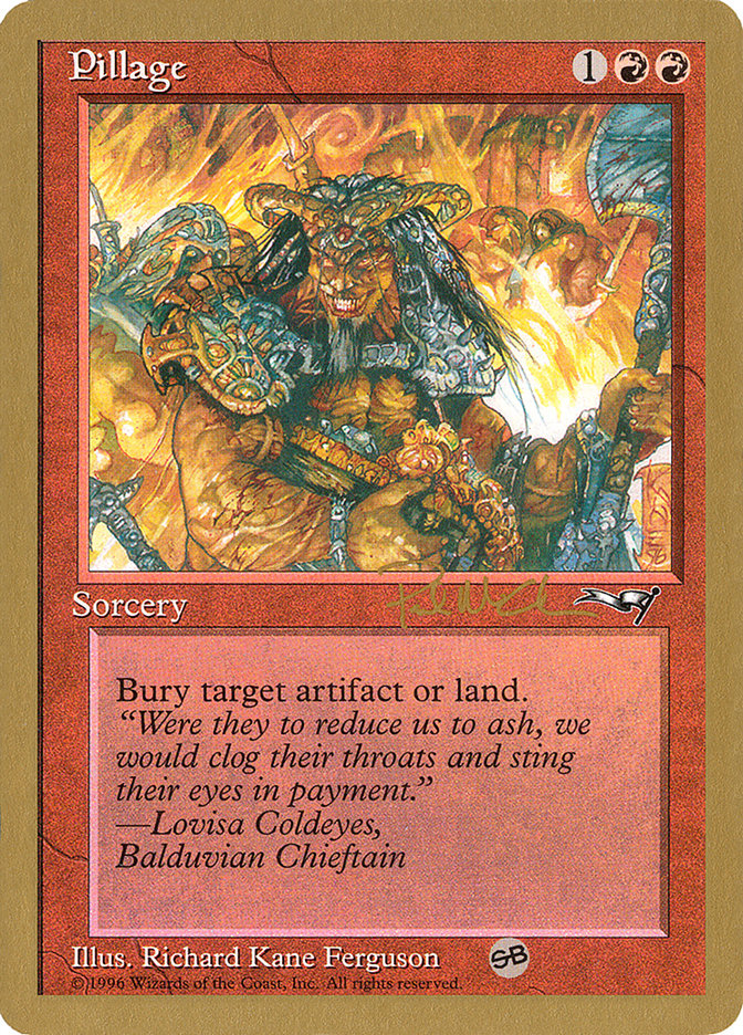 Pillage (Paul McCabe) (SB) [World Championship Decks 1997] | Good Games Modbury