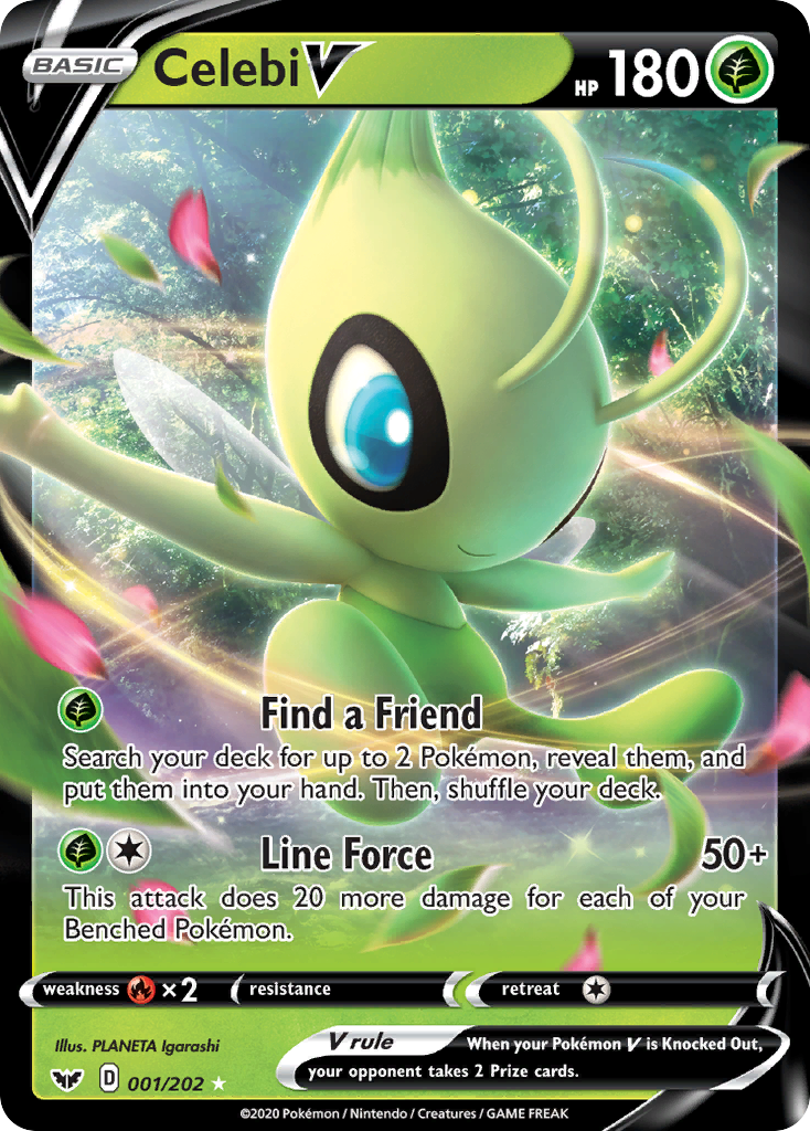 Celebi V (001/202) [Sword & Shield: Base Set] | Good Games Modbury