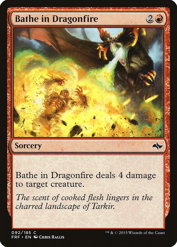 Bathe in Dragonfire 92/185 (Fate Reforged)  - Foil | Good Games Modbury