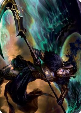 Vengeful Reaper Art Card Gold Stamped Signature 29 (Art Series: Kaldheim)  | Good Games Modbury