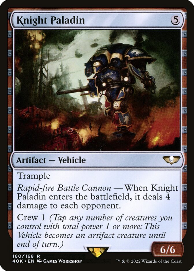 Knight Paladin 160 (Universes Beyond: Warhammer 40,000)  | Good Games Modbury