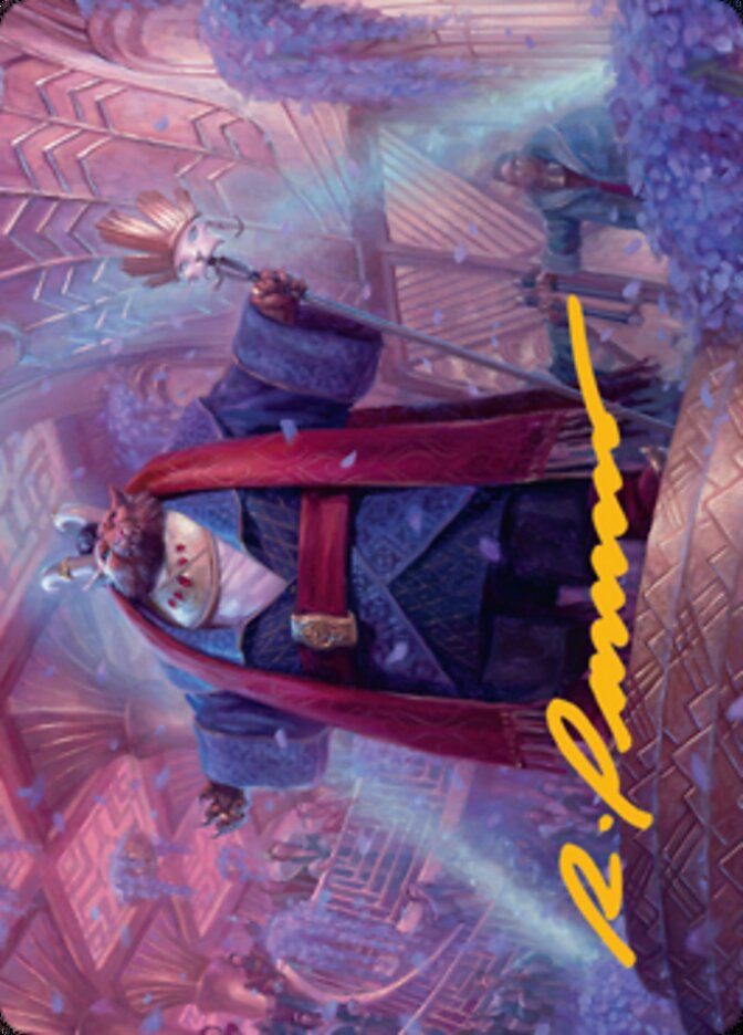 Jetmir, Nexus of Revels 1 Art Card (Gold-Stamped Signature) [Streets of New Capenna Art Series] | Good Games Modbury