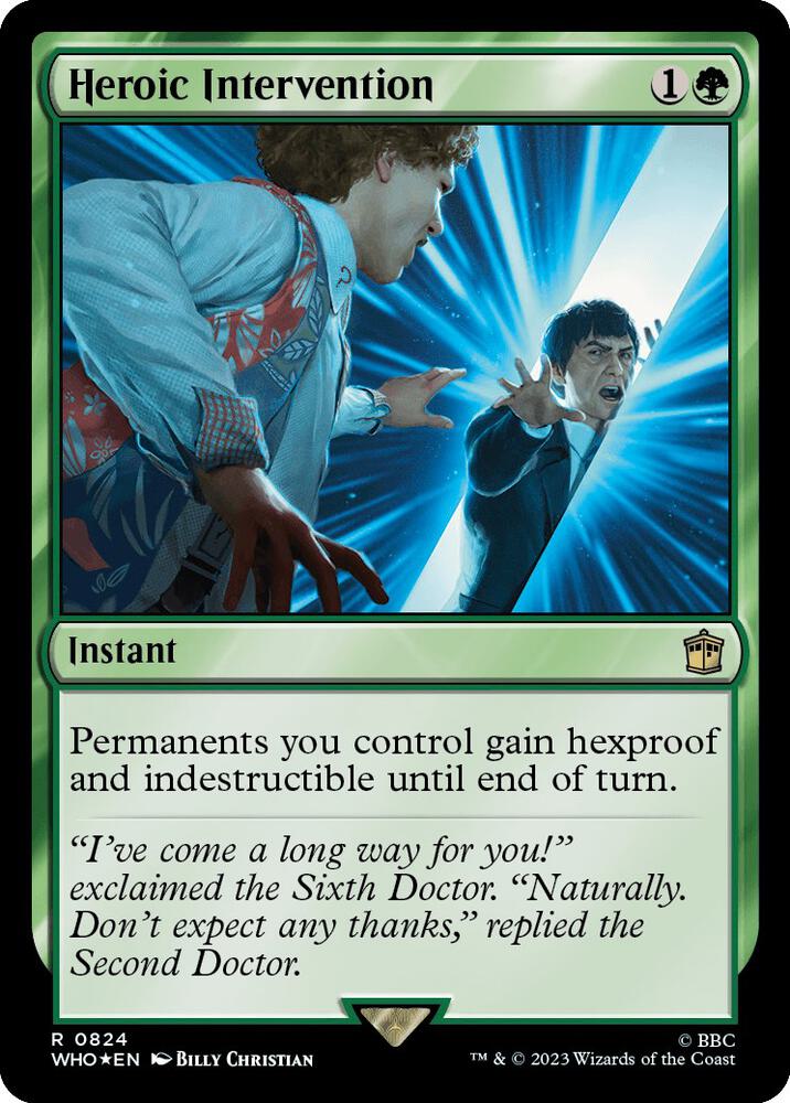 Heroic Intervention 824/331 (Universes Beyond: Doctor Who)  - Surge Foil | Good Games Modbury