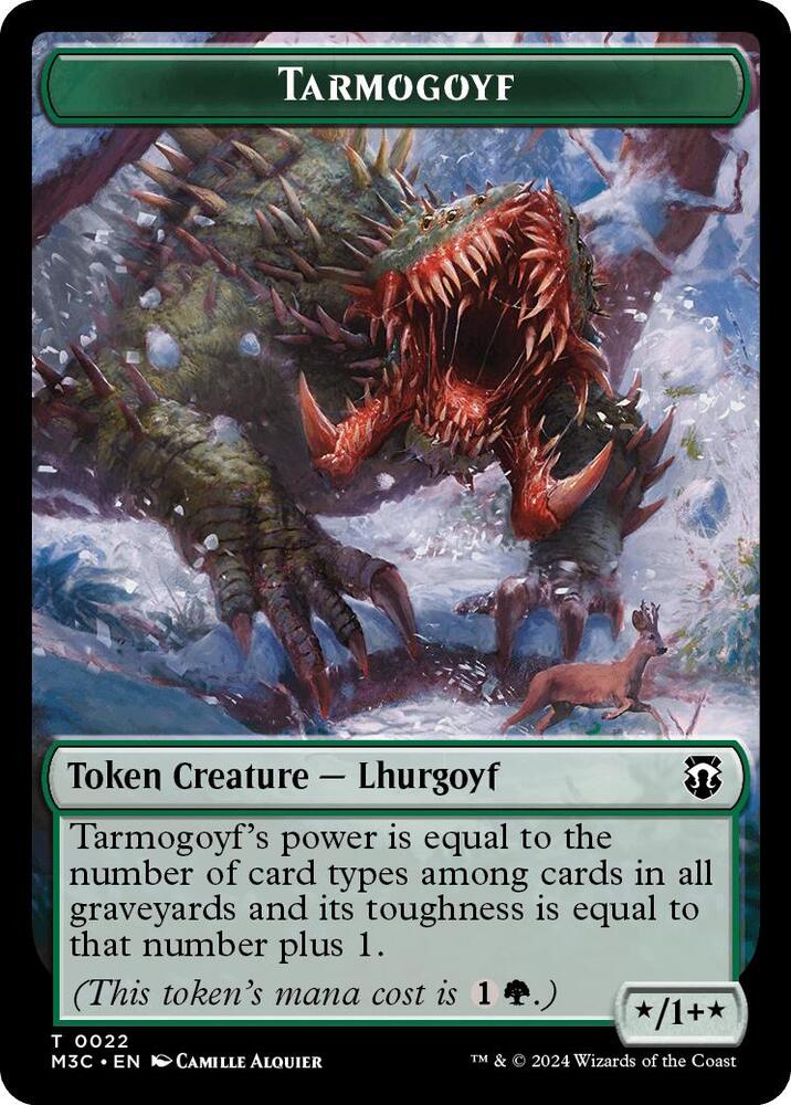 Tarmogoyf Goblin Double Sided Token 22 // 13 (Commander: Modern Horizons 3)  | Good Games Modbury