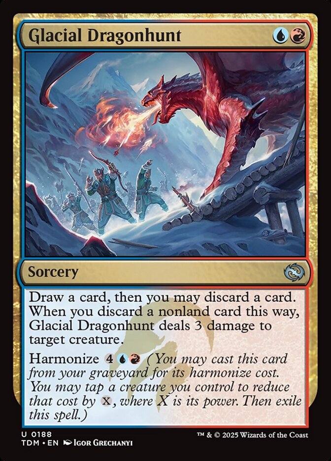 Glacial Dragonhunt 188/291 (Tarkir: Dragonstorm)  | Good Games Modbury