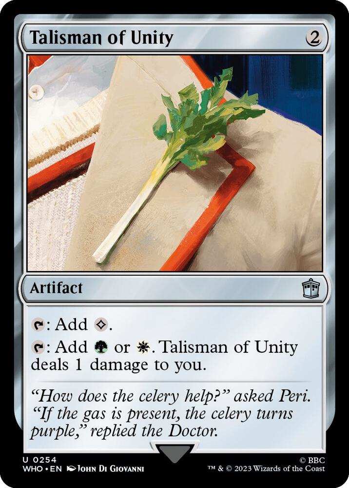 Talisman of Unity 254 (Universes Beyond: Doctor Who)  - Foil | Good Games Modbury