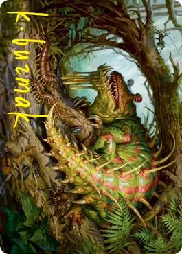 Blex Vexing Pest Art Card Gold Stamped Signature 22 (Art Series: Strixhaven)  | Good Games Modbury