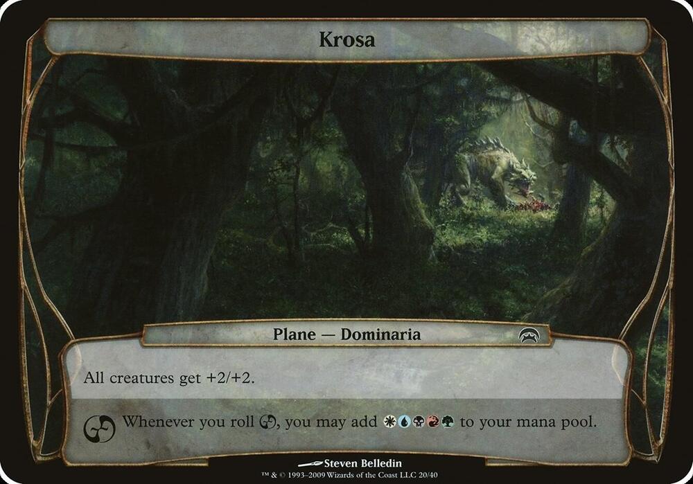 Krosa Planechase 20/40 (Oversize Cards)  | Good Games Modbury