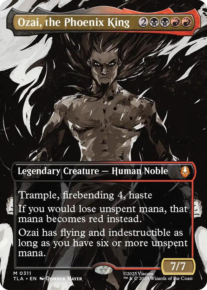 Ozai, the Phoenix King 311/286 (Avatar: The Last Airbender)  - Borderless Foil | Good Games Modbury