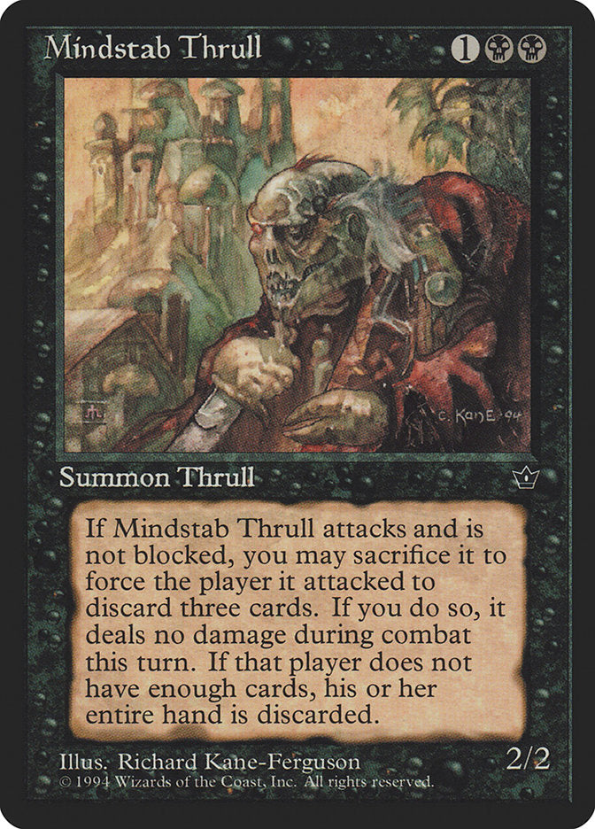 Mindstab Thrull (Richard Kane Ferguson) [Fallen Empires] | Good Games Modbury