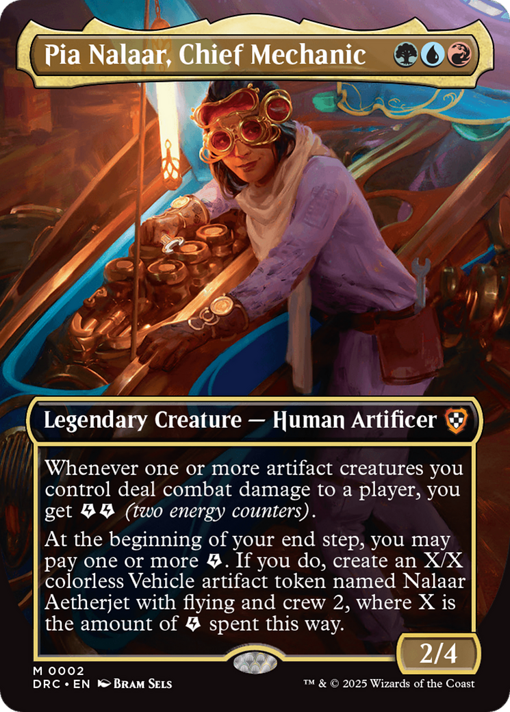 Pia Nalaar, Chief Mechanic (Borderless) [Aetherdrift Commander] | Good Games Modbury