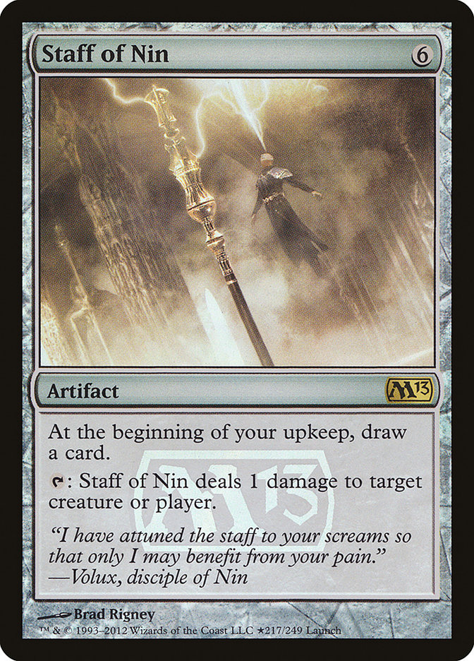 Staff of Nin [Magic 2013 Prerelease Promos] | Good Games Modbury