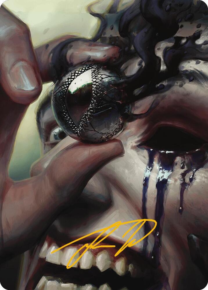 Jet Medallion Art Card Gold Stamped Signature 42 (Art Series: Modern Horizons 3)  | Good Games Modbury