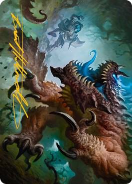 Basilisk Art Card Gold Stamped Signature 9 (Art Series: Adventures in the Forgotten Realms)  | Good Games Modbury