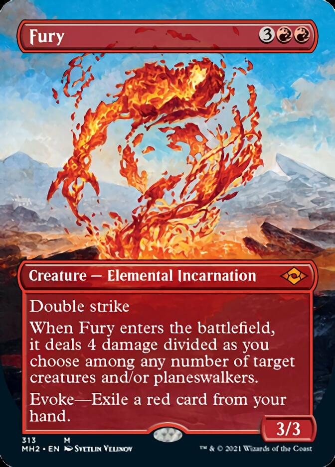 Fury (Borderless Alternate Art) [Modern Horizons 2] | Good Games Modbury