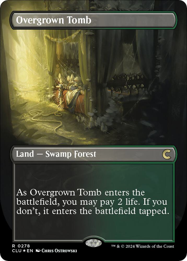 Overgrown Tomb 278/284 (Ravnica: Clue Edition)  - Borderless Foil | Good Games Modbury