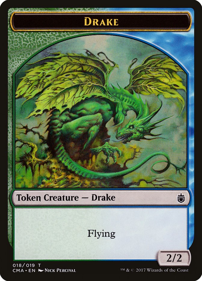 Drake Token [Commander Anthology Tokens] | Good Games Modbury