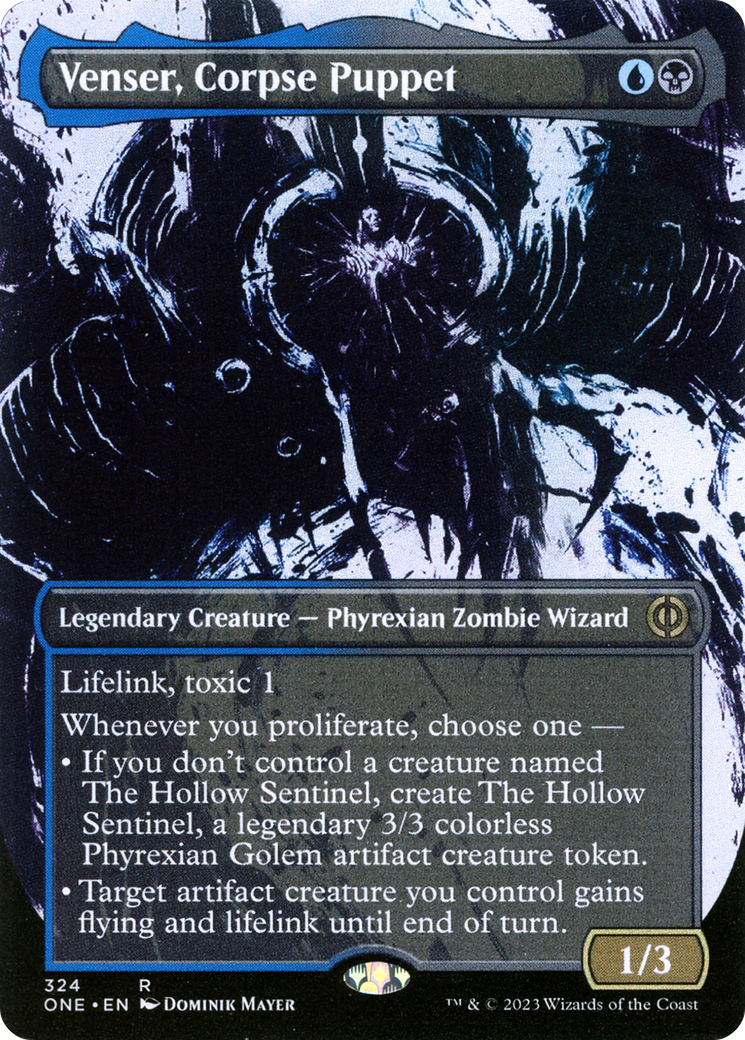 Venser, Corpse Puppet (Borderless Ichor) [Phyrexia: All Will Be One] | Good Games Modbury