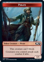 Pirate // Treasure Double-Sided Token [Core Set 2021 Tokens] | Good Games Modbury