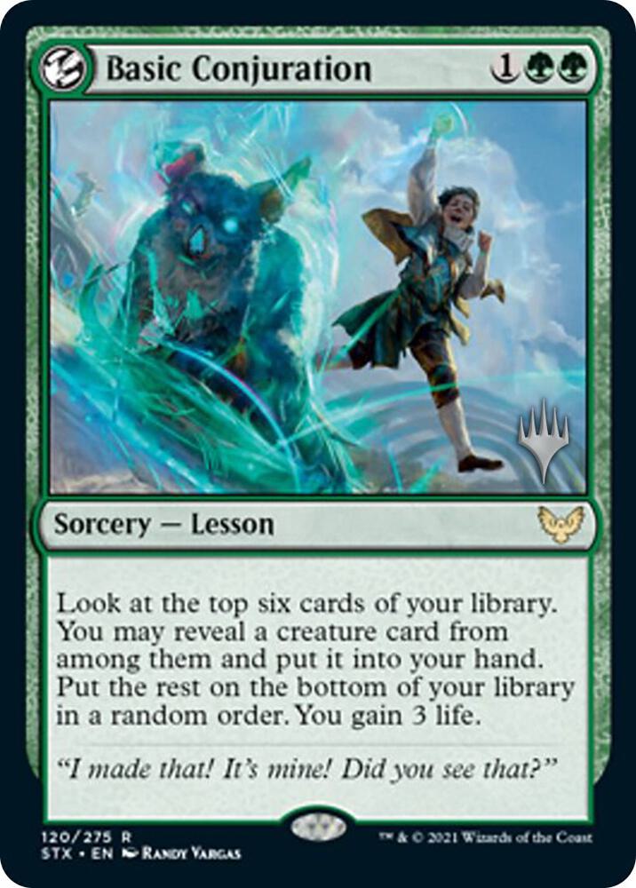 Basic Conjuration 120 (Promo Pack: Strixhaven)  - Foil | Good Games Modbury
