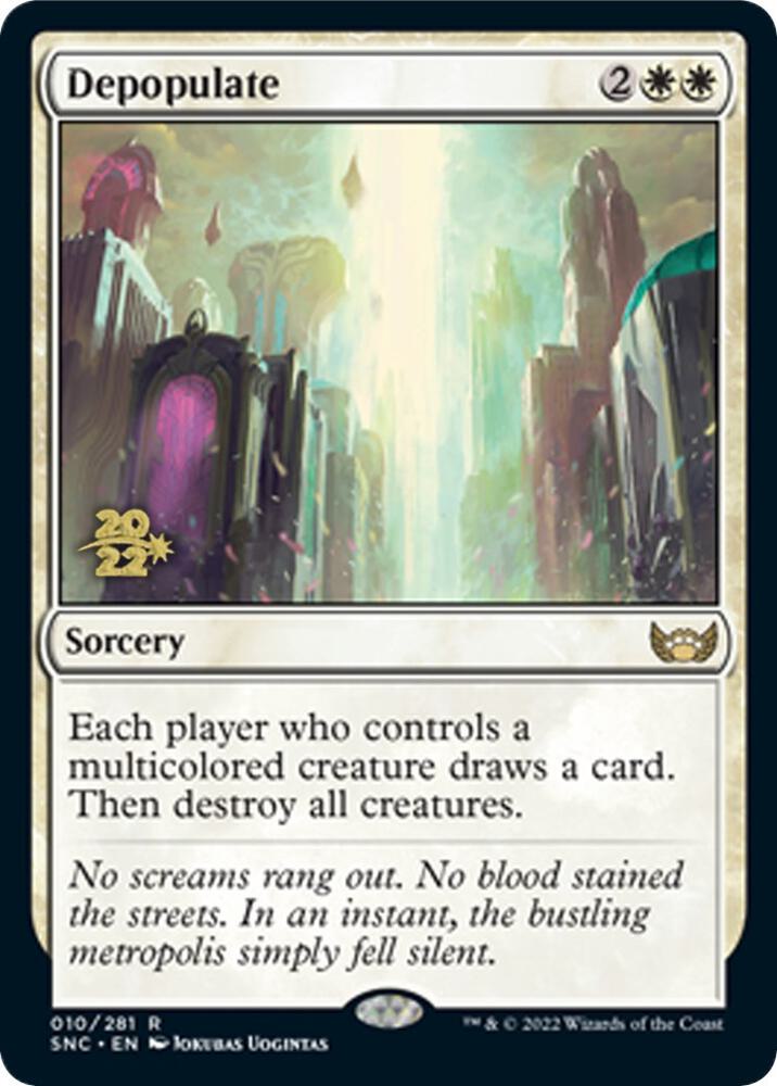 Depopulate 10s/161 (Prerelease Cards)  - Foil | Good Games Modbury