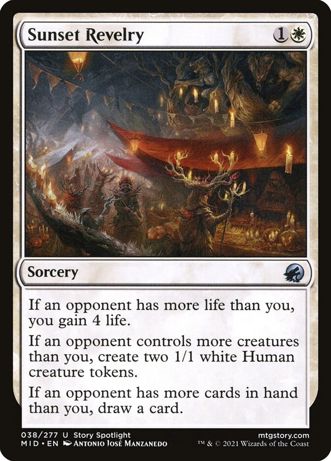 Sunset Revelry 38/277 (Innistrad: Midnight Hunt)  | Good Games Modbury