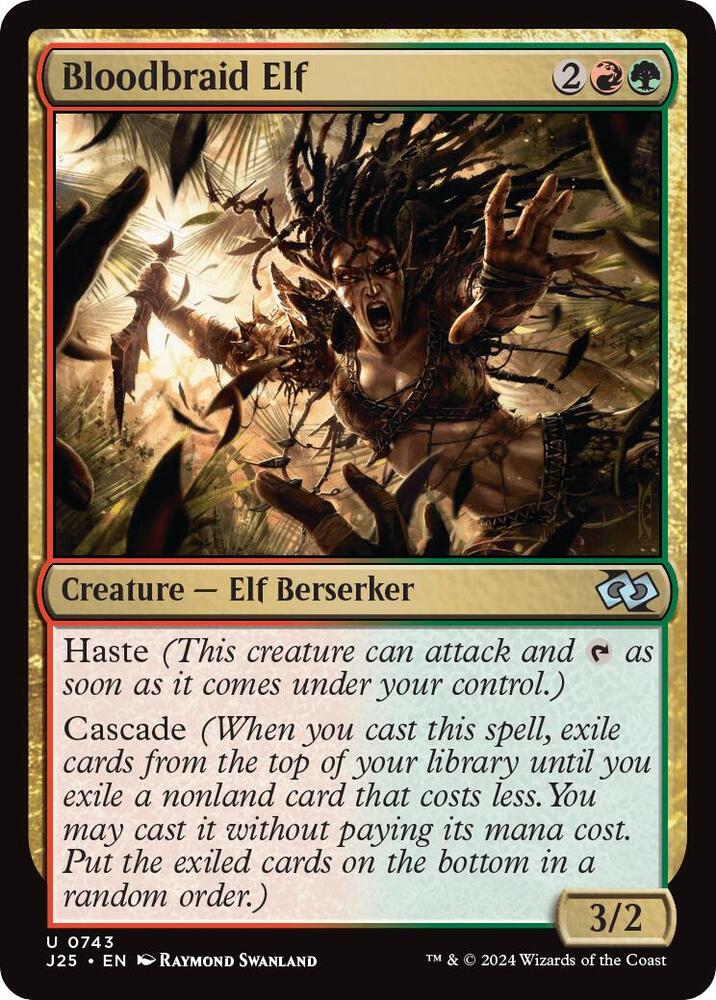 Bloodbraid Elf 743/779 (Foundations Jumpstart)  | Good Games Modbury