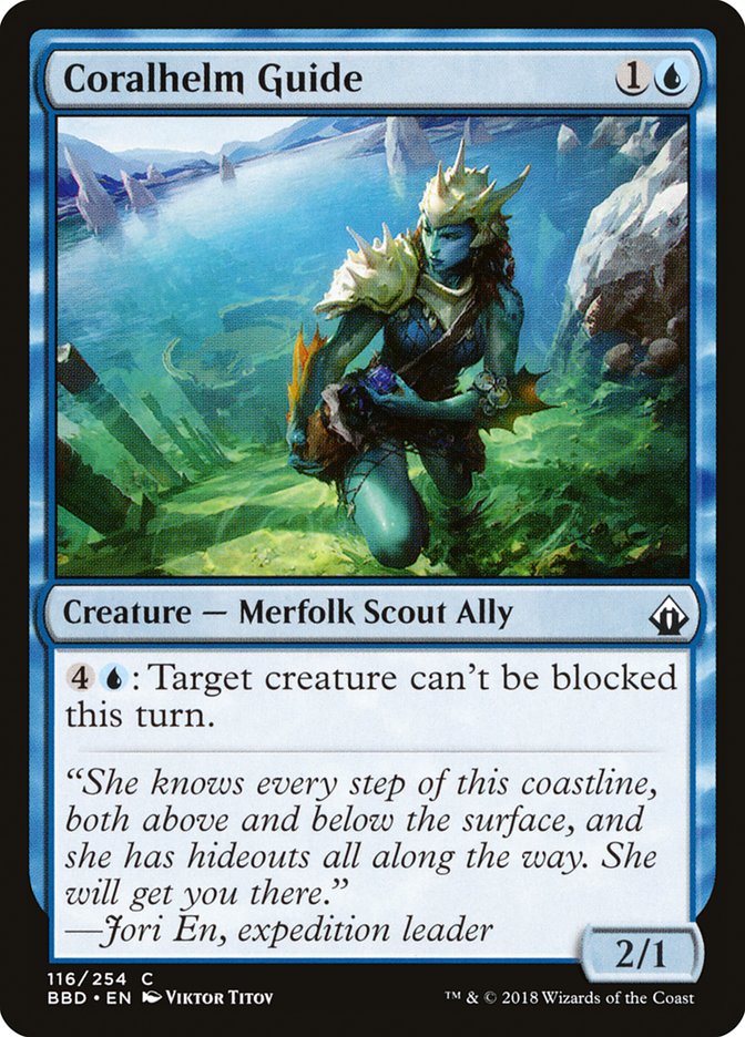 Coralhelm Guide 116/254 (Battlebond)  - Foil | Good Games Modbury