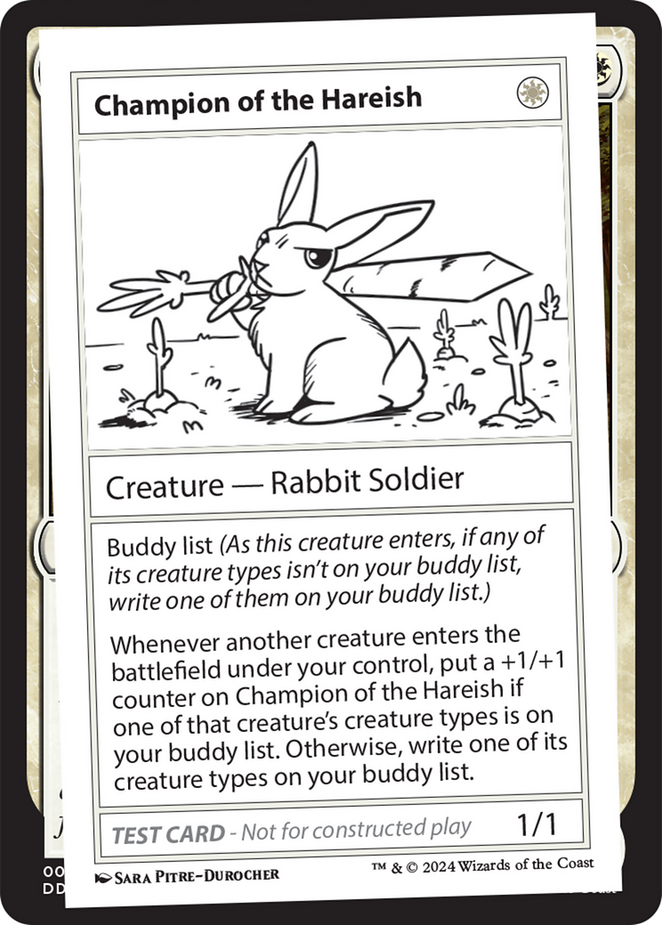 Champion of the Hareish [Mystery Booster 2 Playtest Cards] | Good Games Modbury