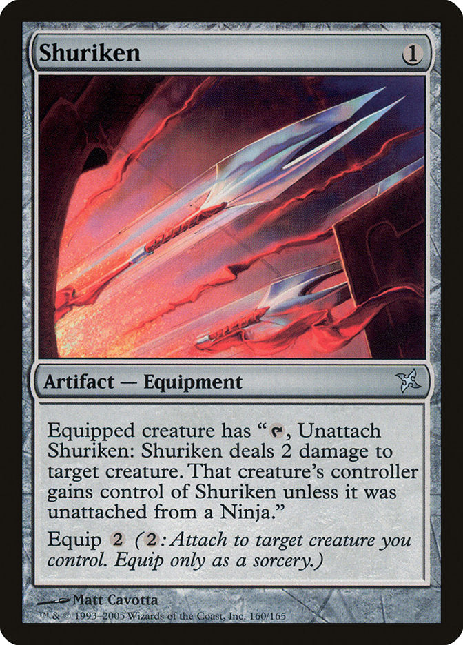 Shuriken 160/165 (Betrayers of Kamigawa)  - Foil | Good Games Modbury