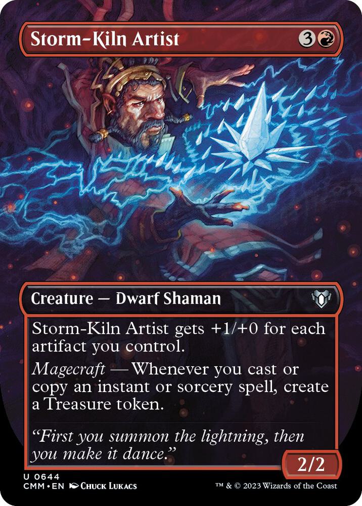 Storm-Kiln Artist 644/451 (Commander Masters)  - Borderless | Good Games Modbury