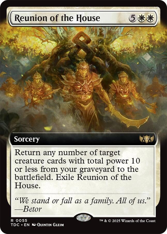 Reunion of the House 55 (Commander: Tarkir: Dragonstorm)  - Extended Art | Good Games Modbury