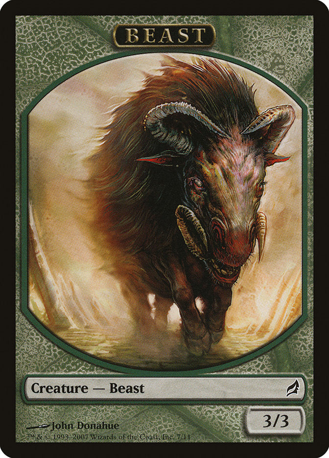 Beast Token [Lorwyn Tokens] | Good Games Modbury