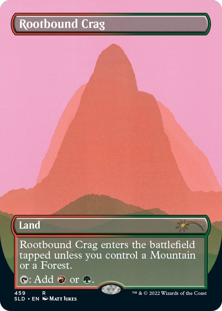 Rootbound Crag (Borderless) [Secret Lair Drop Series] | Good Games Modbury