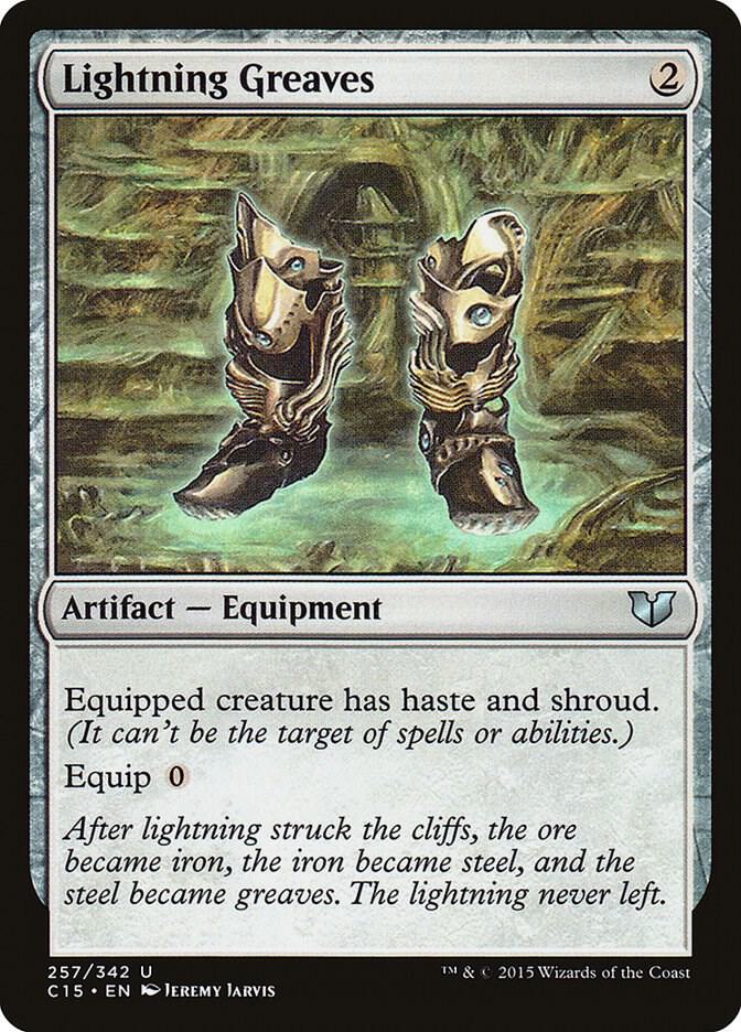 Lightning Greaves 257/342 (Commander 2015)  | Good Games Modbury
