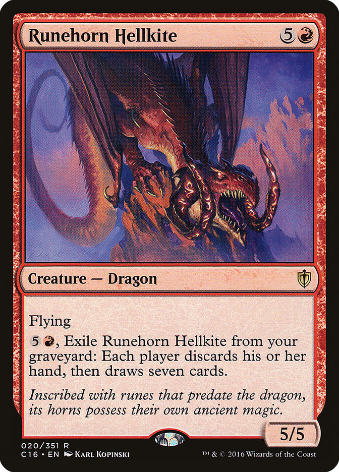Runehorn Hellkite 20/351 (Commander 2016)  | Good Games Modbury
