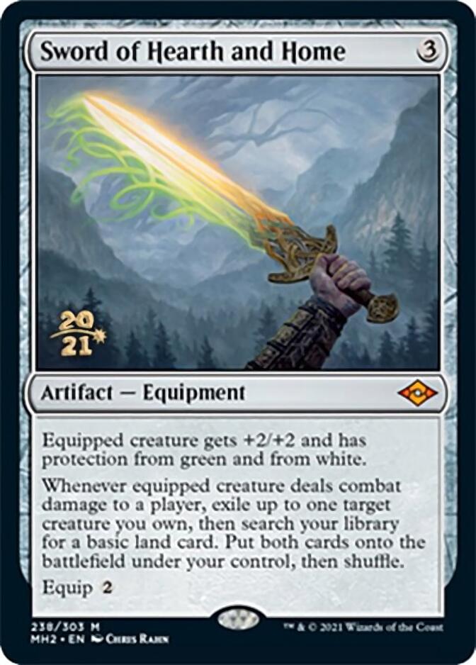 Sword of Hearth and Home [Modern Horizons 2 Prerelease Promos] | Good Games Modbury